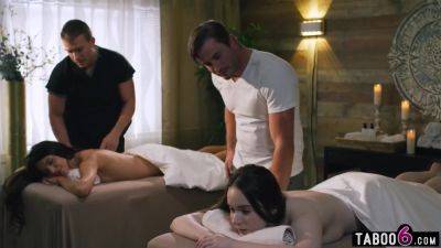 Bisexual Latina Fucked By Two Masseuses During A Couples Massage With Pure Taboo, Codey Steele And Hime Marie - upornia.com